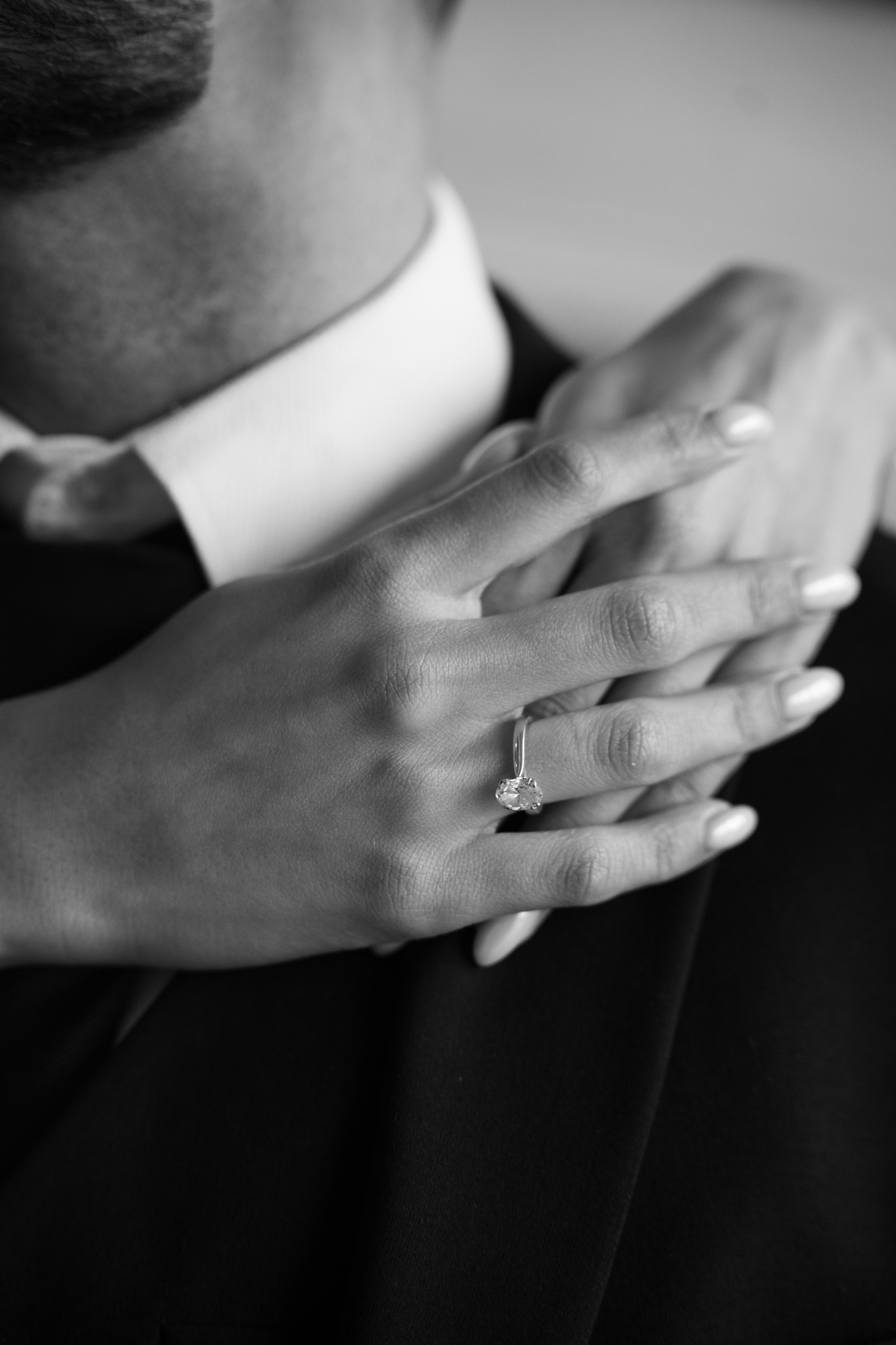 Jugad and Angela together in a wedding portrait